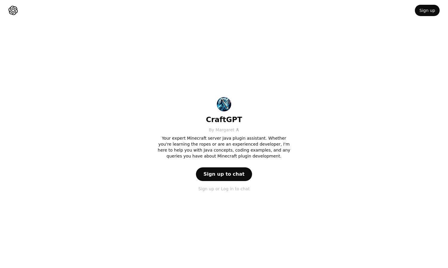 ChatGPT - CraftGPT Website