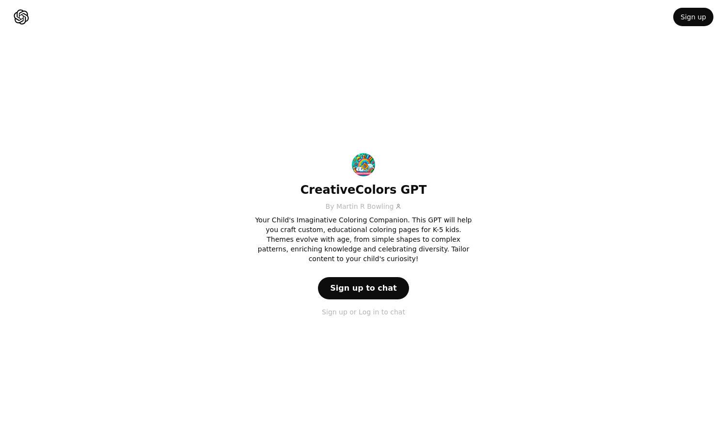 ChatGPT - CreativeColors GPT Website