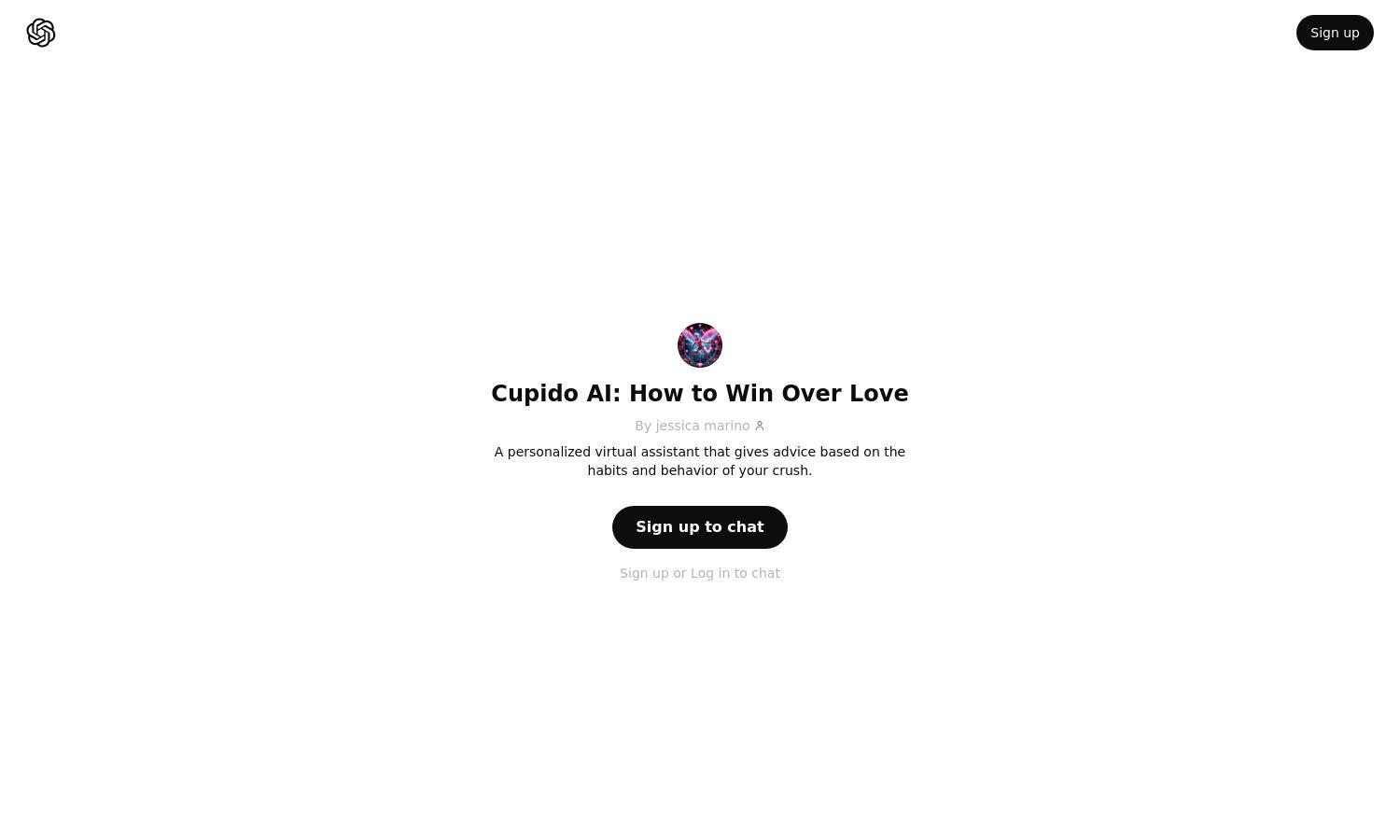 ChatGPT - Cupido AI: How to Win Over Love Website