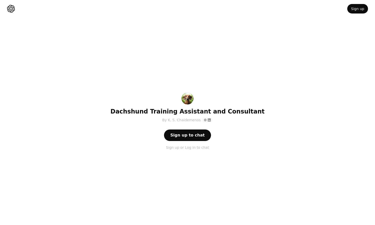 ChatGPT - Dachshund Training Assistant and Consultant Website