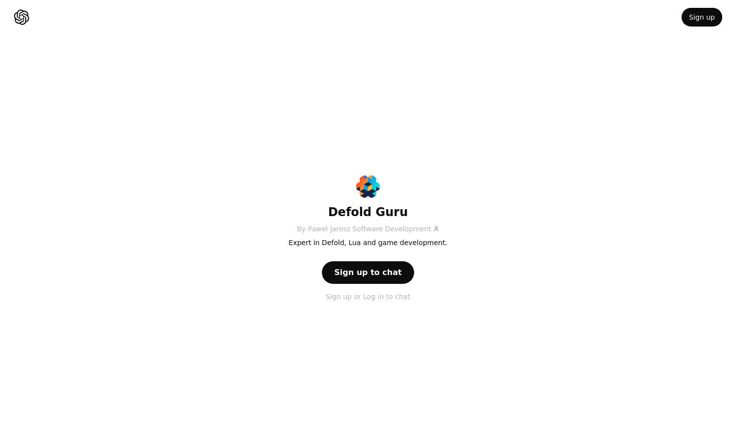 ChatGPT - Defold Guru Website