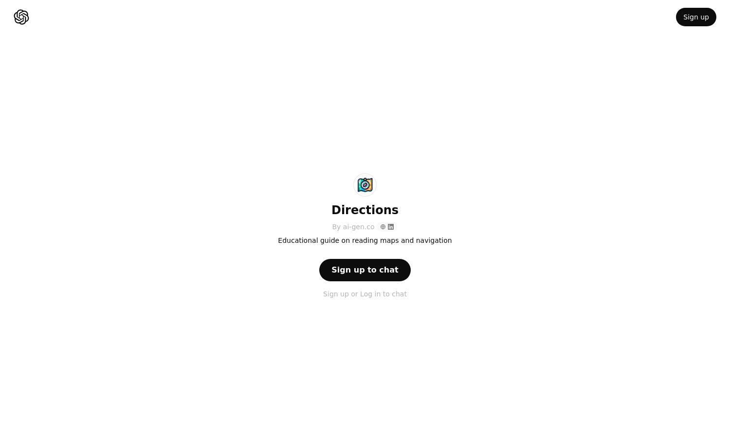 ChatGPT - Directions Website