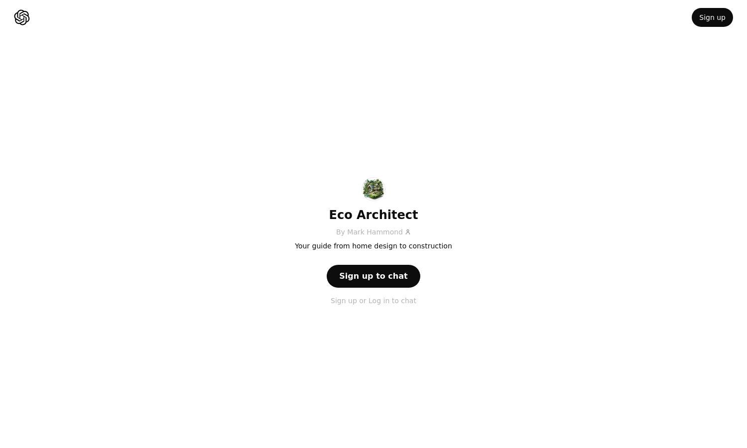 ChatGPT - Eco Architect Website