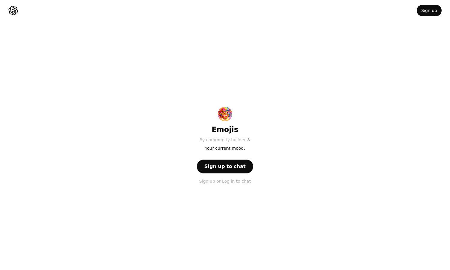 ChatGPT - Emojis Website