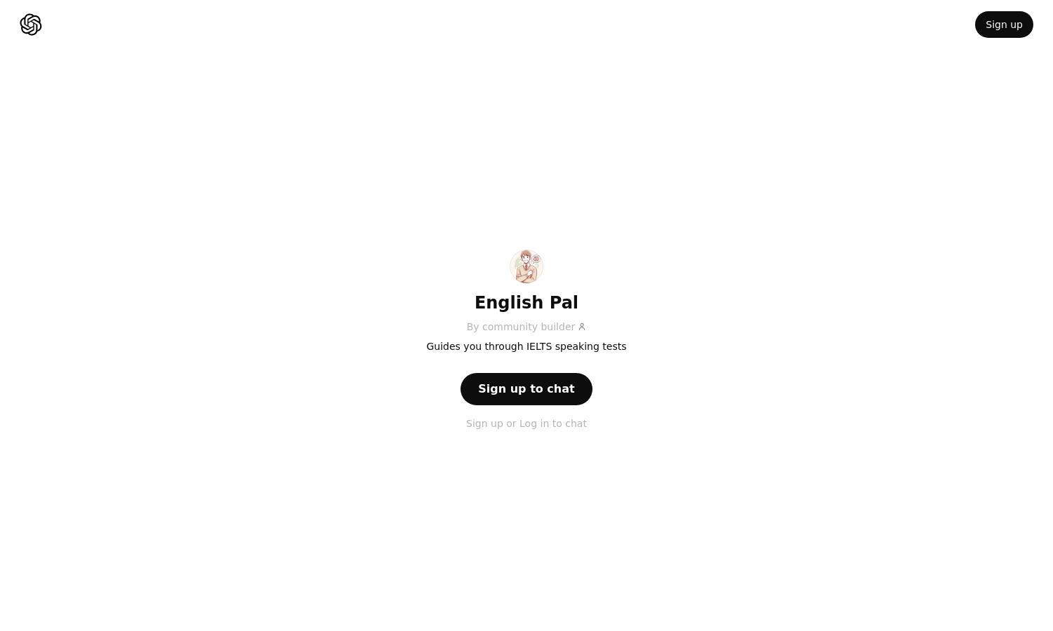 ChatGPT - English Pal Website