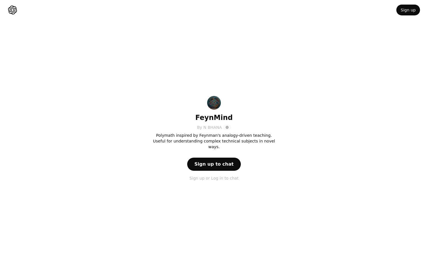 ChatGPT - FeynMind Website