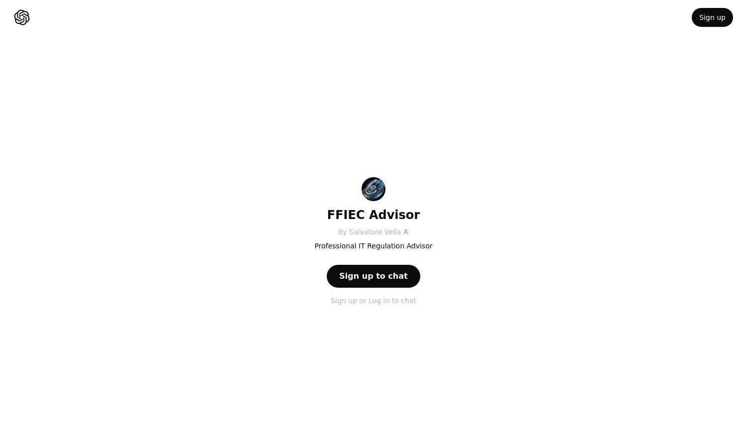 ChatGPT - FFIEC Advisor Website