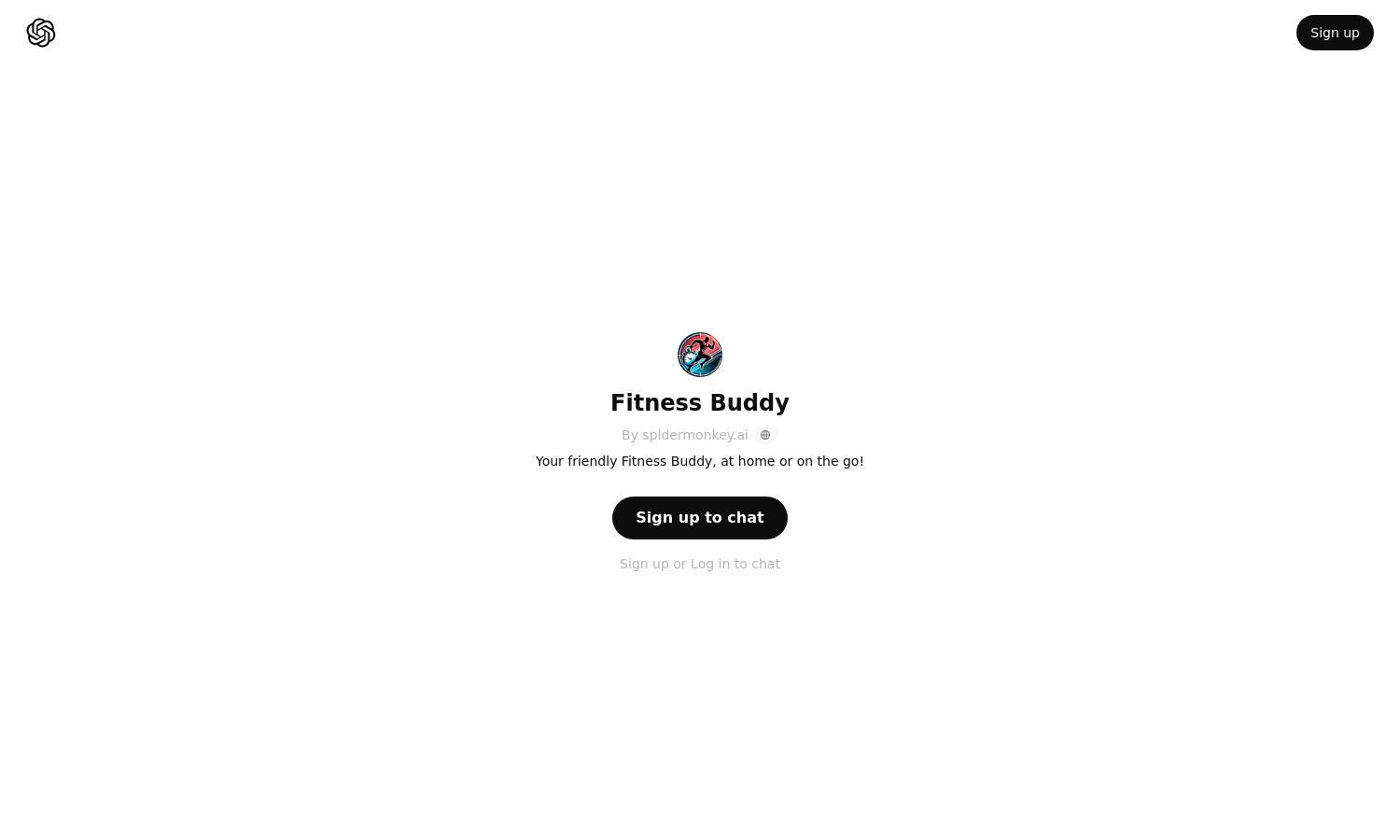 ChatGPT - Fitness Buddy Website