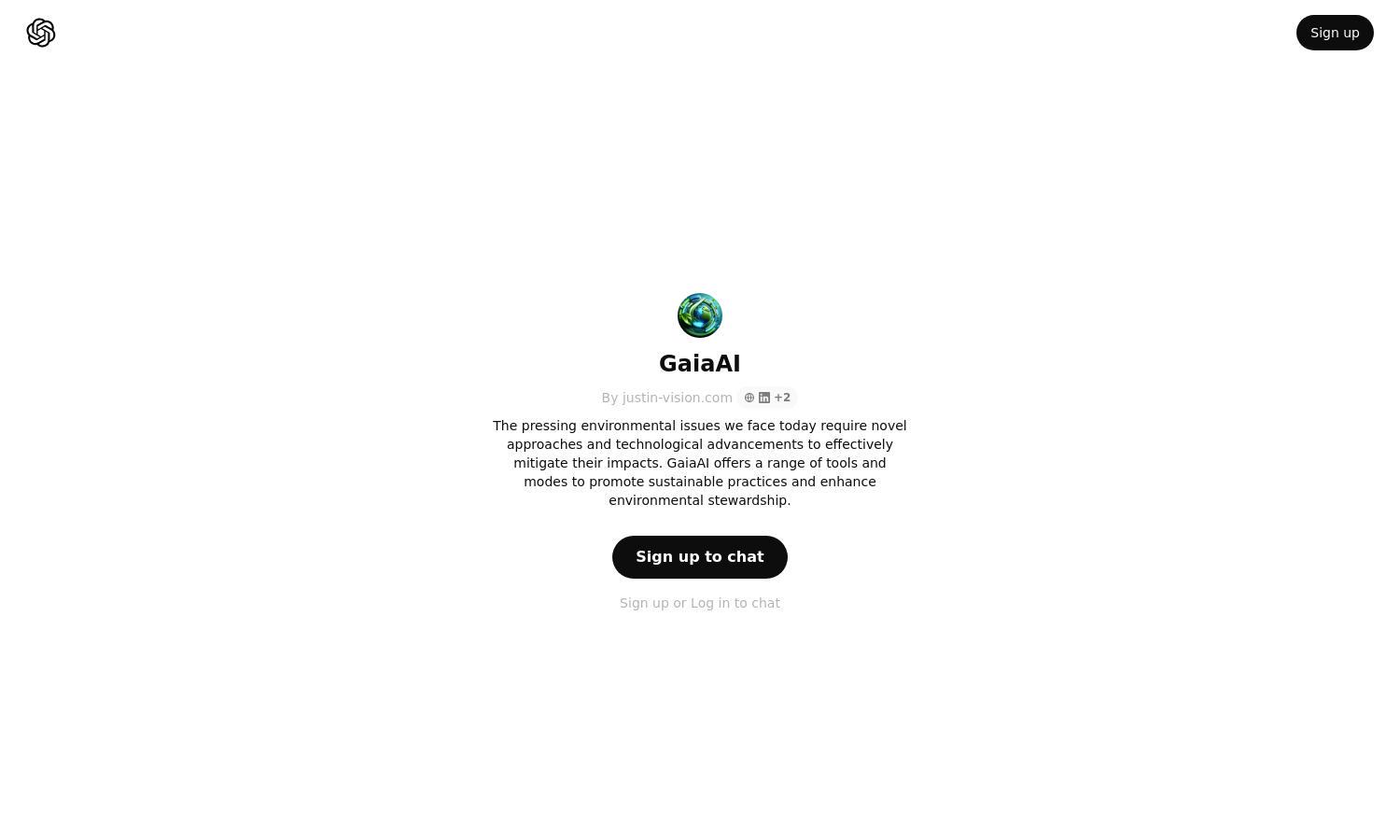 ChatGPT - GaiaAI Website