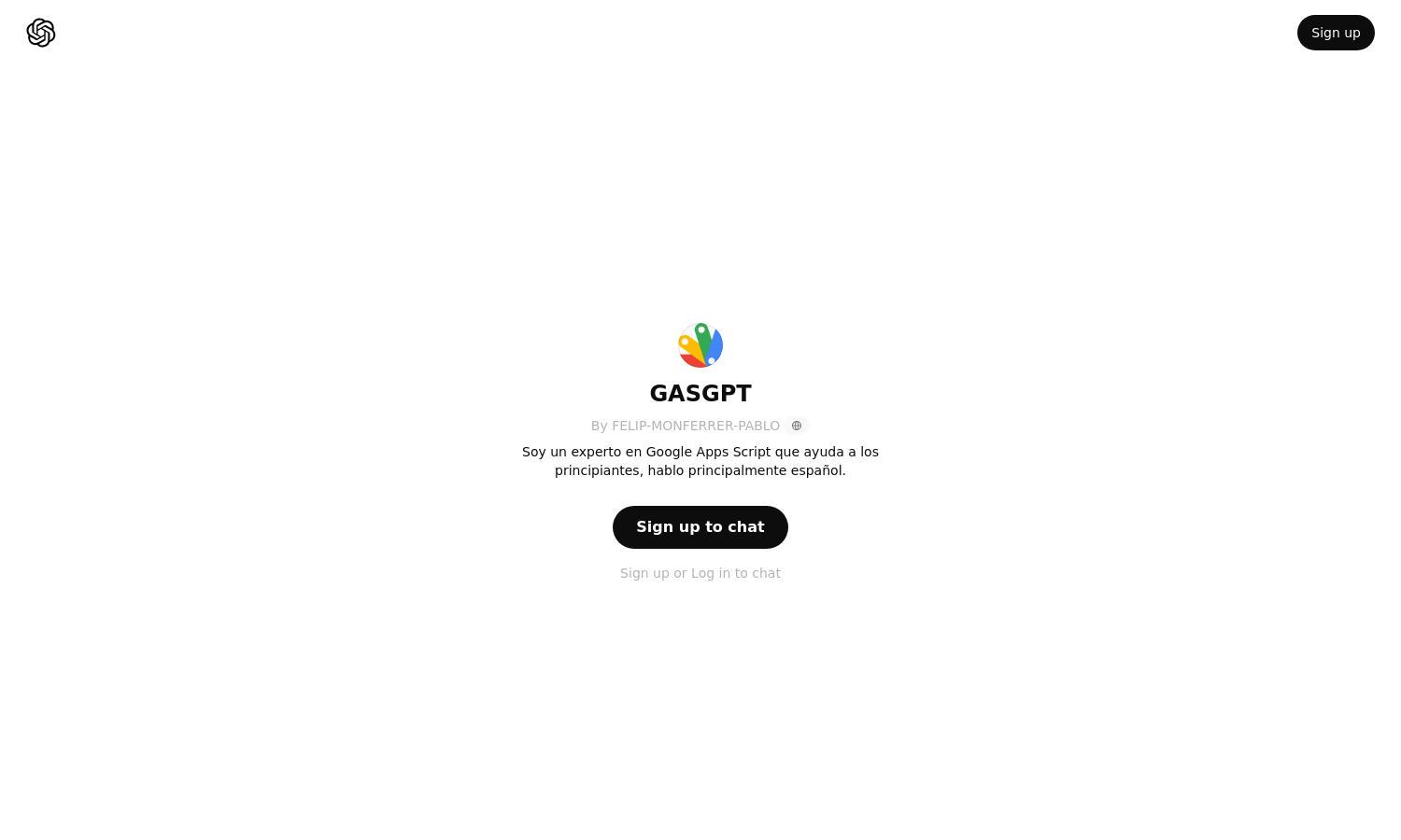 ChatGPT - GASGPT Website