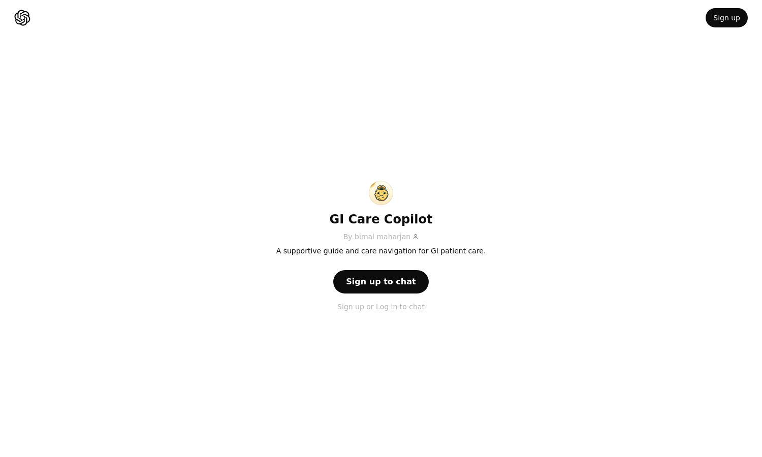 ChatGPT - GI Care  Copilot Website