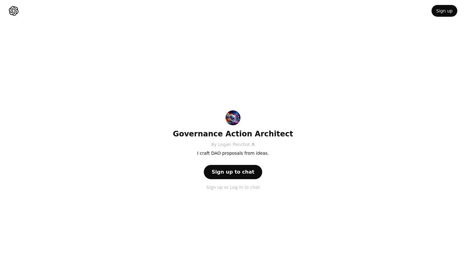 ChatGPT - Governance Action Architect Website