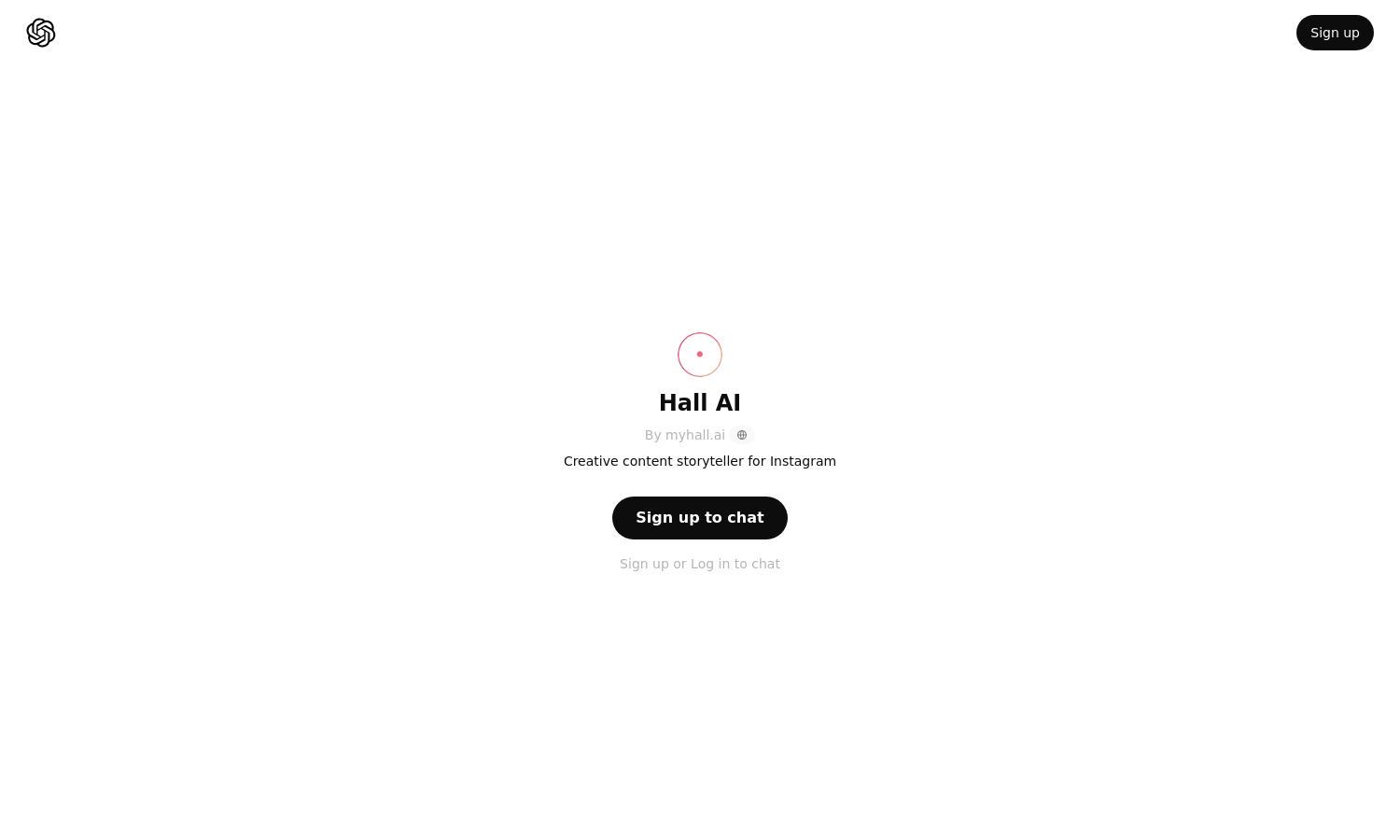 ChatGPT - Hall AI Website