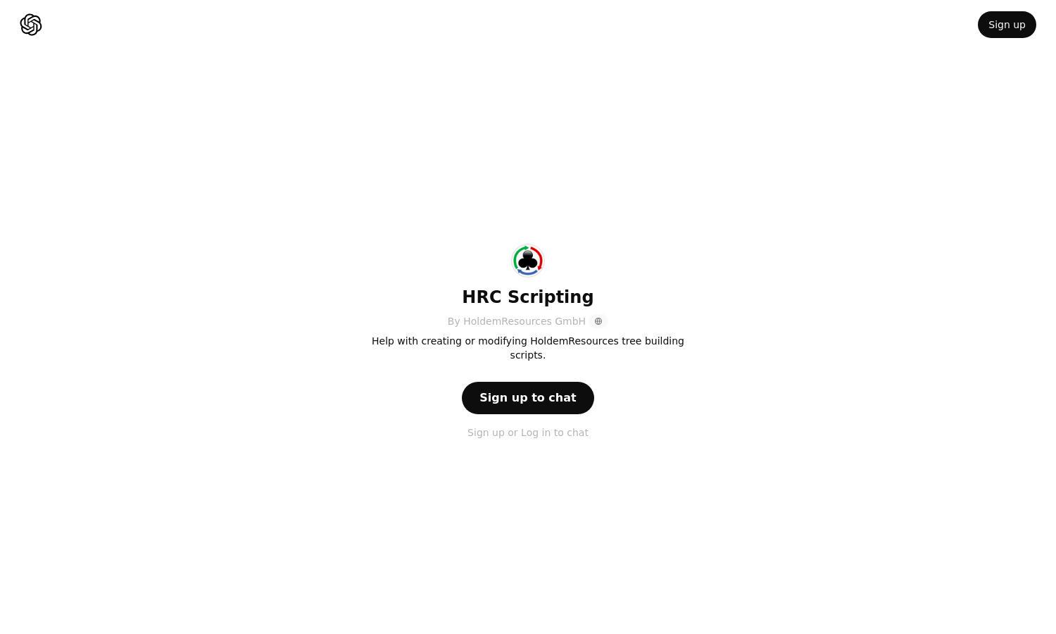 ChatGPT - HRC Scripting Website