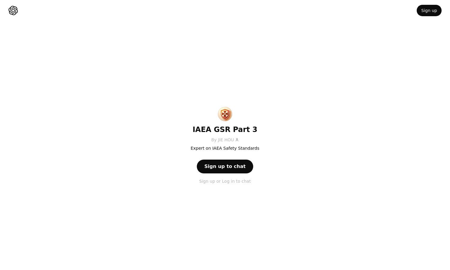 ChatGPT - IAEA GSR Part 3 Website