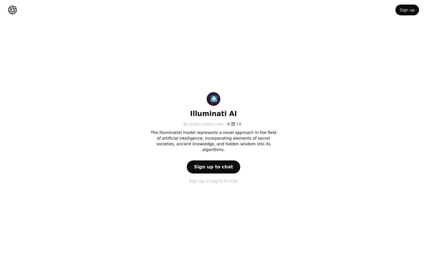 ChatGPT - Illuminati AI Website