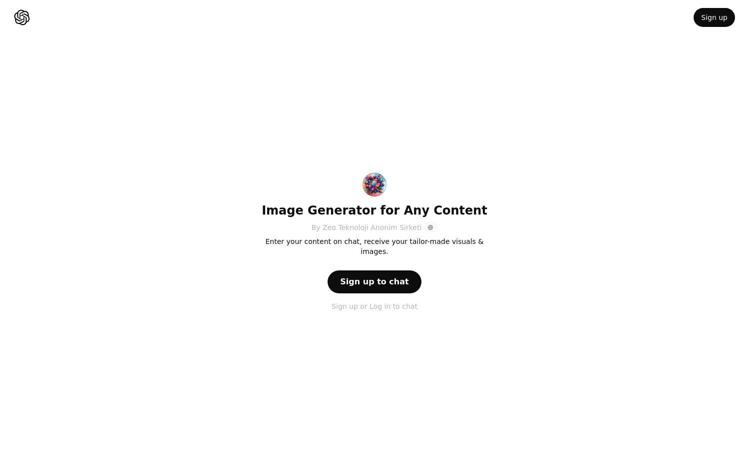 ChatGPT - Image Generator for Any Content Website