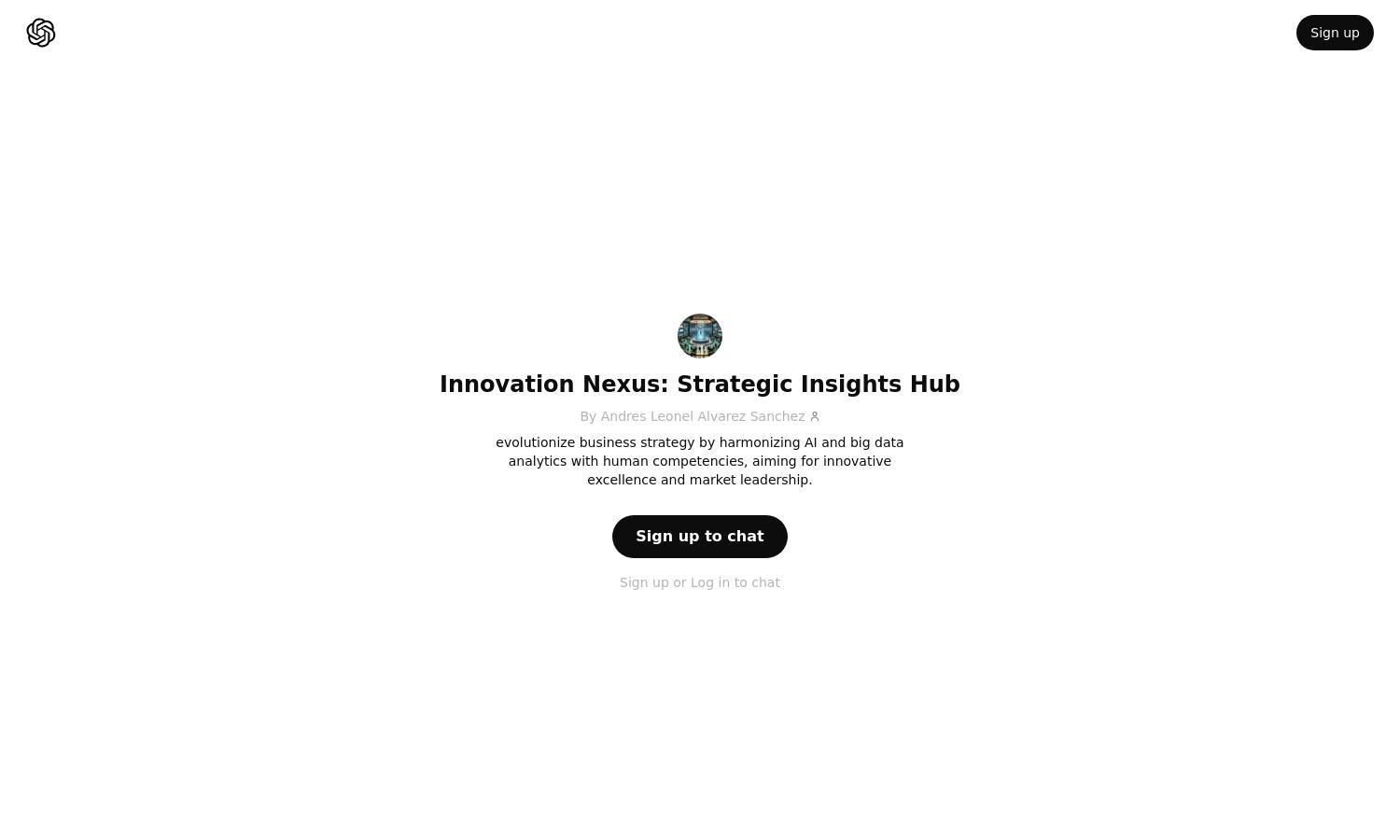 ChatGPT - Innovation Nexus: Strategic Insights Hub Website