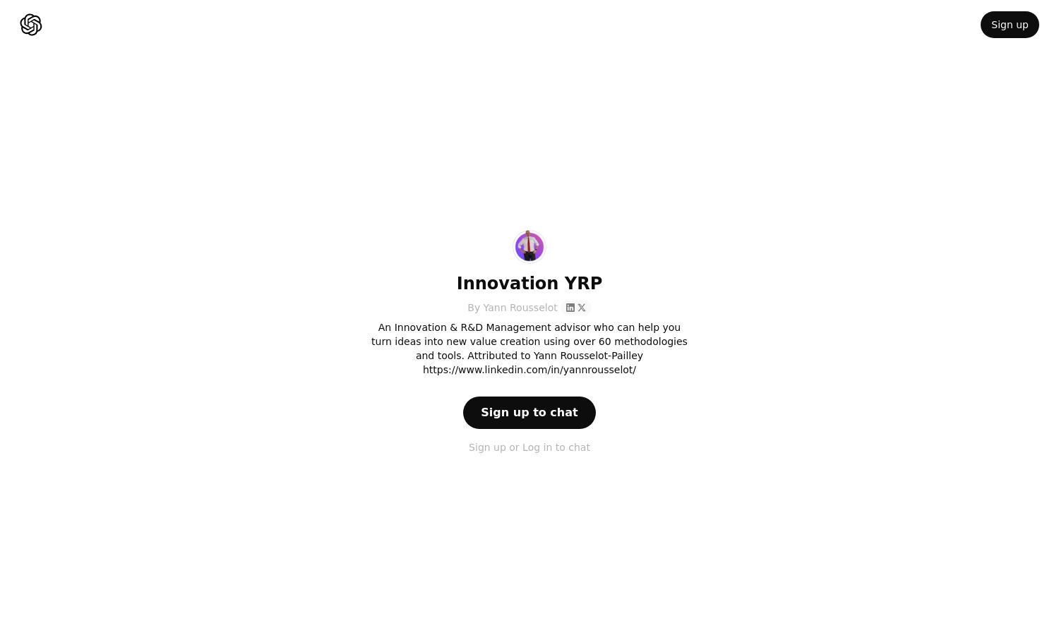 ChatGPT - Innovation YRP Website