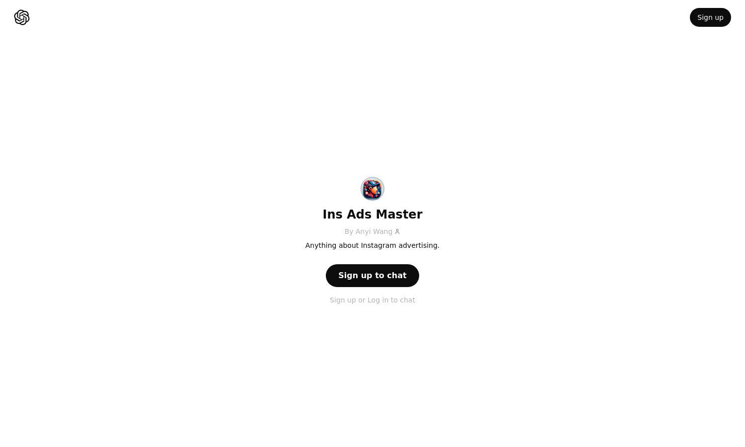 ChatGPT - Ins Ads Master Website