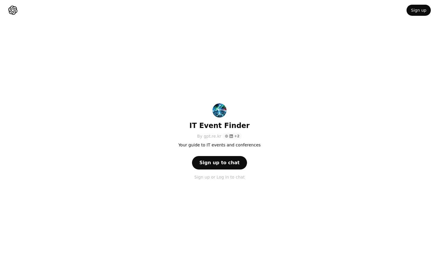 ChatGPT - IT Event Finder Website