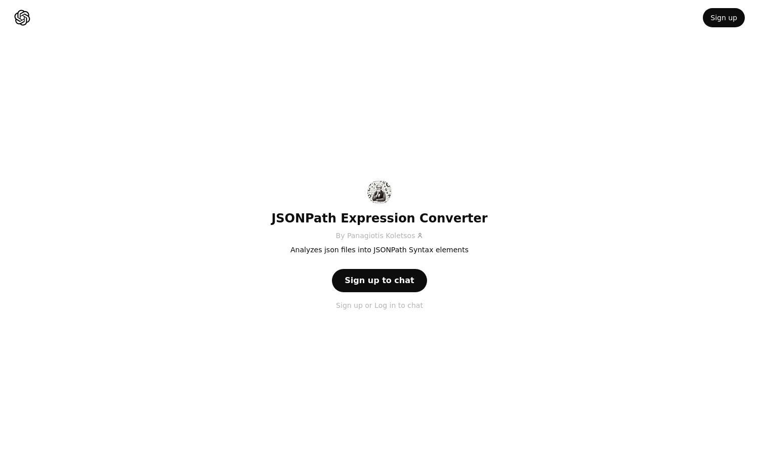 ChatGPT - JSONPath Expression Converter Website