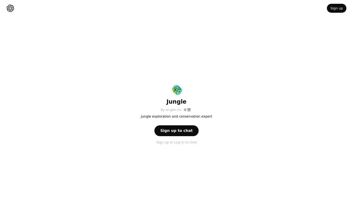 ChatGPT - Jungle Website