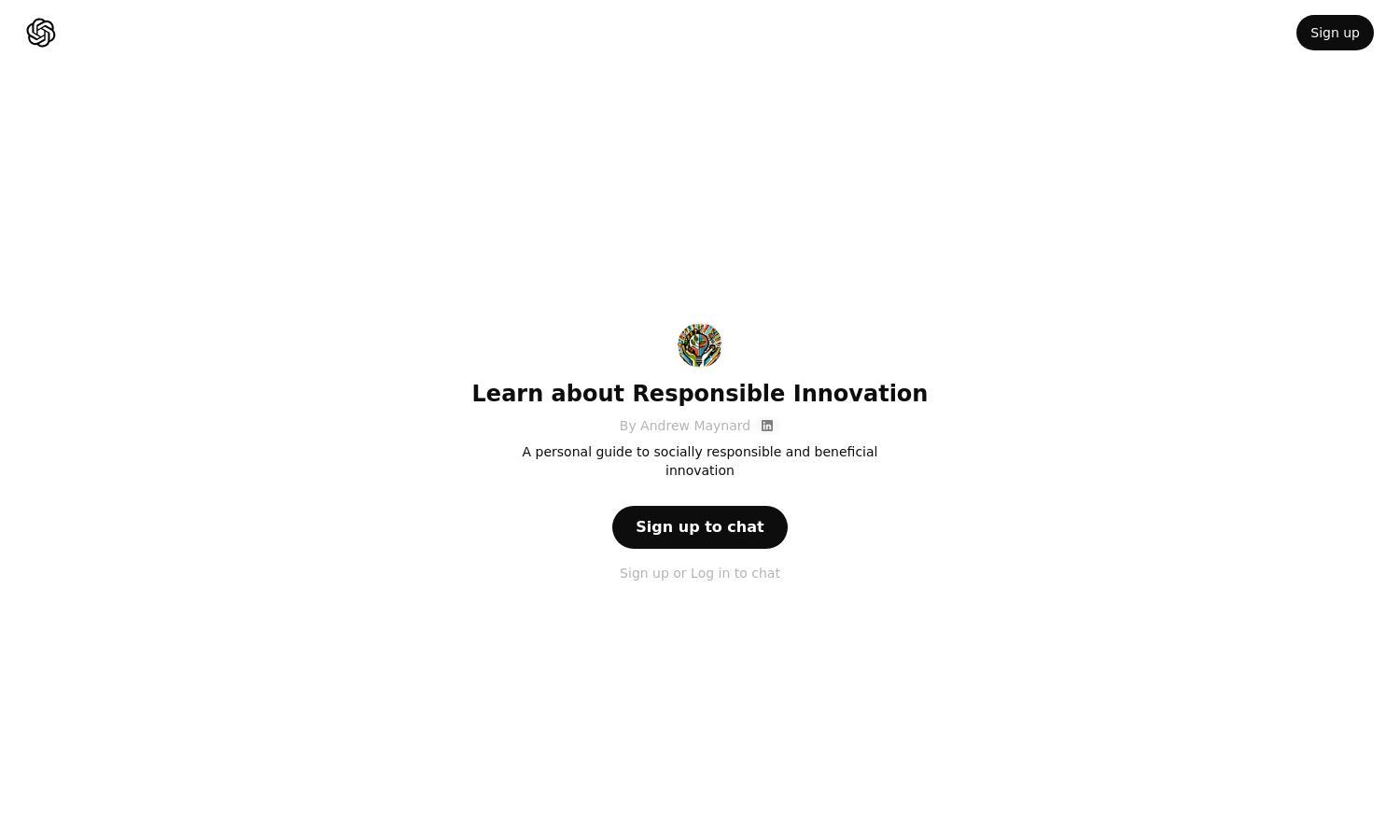 ChatGPT - Learn about Responsible Innovation Website