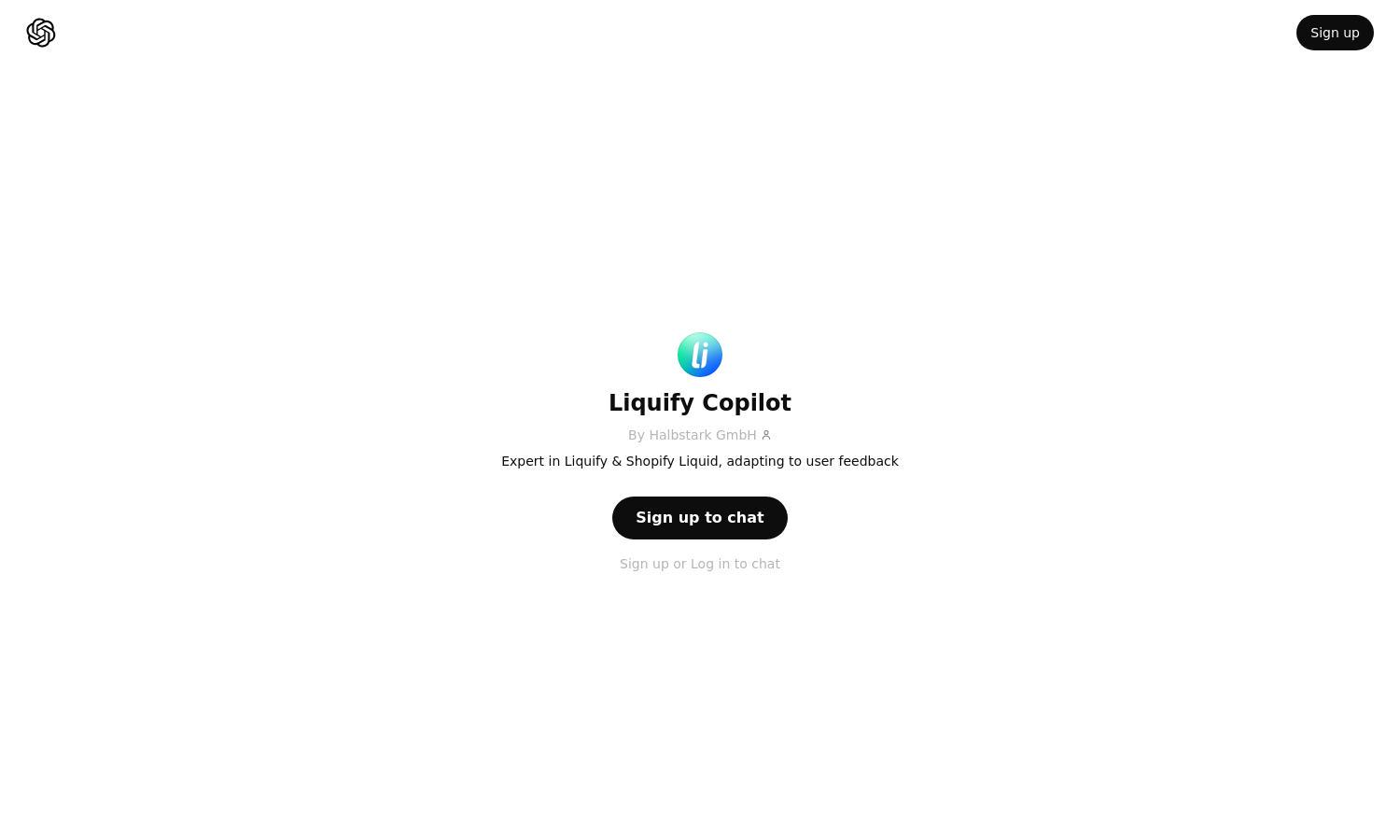 ChatGPT - Liquify Copilot Website