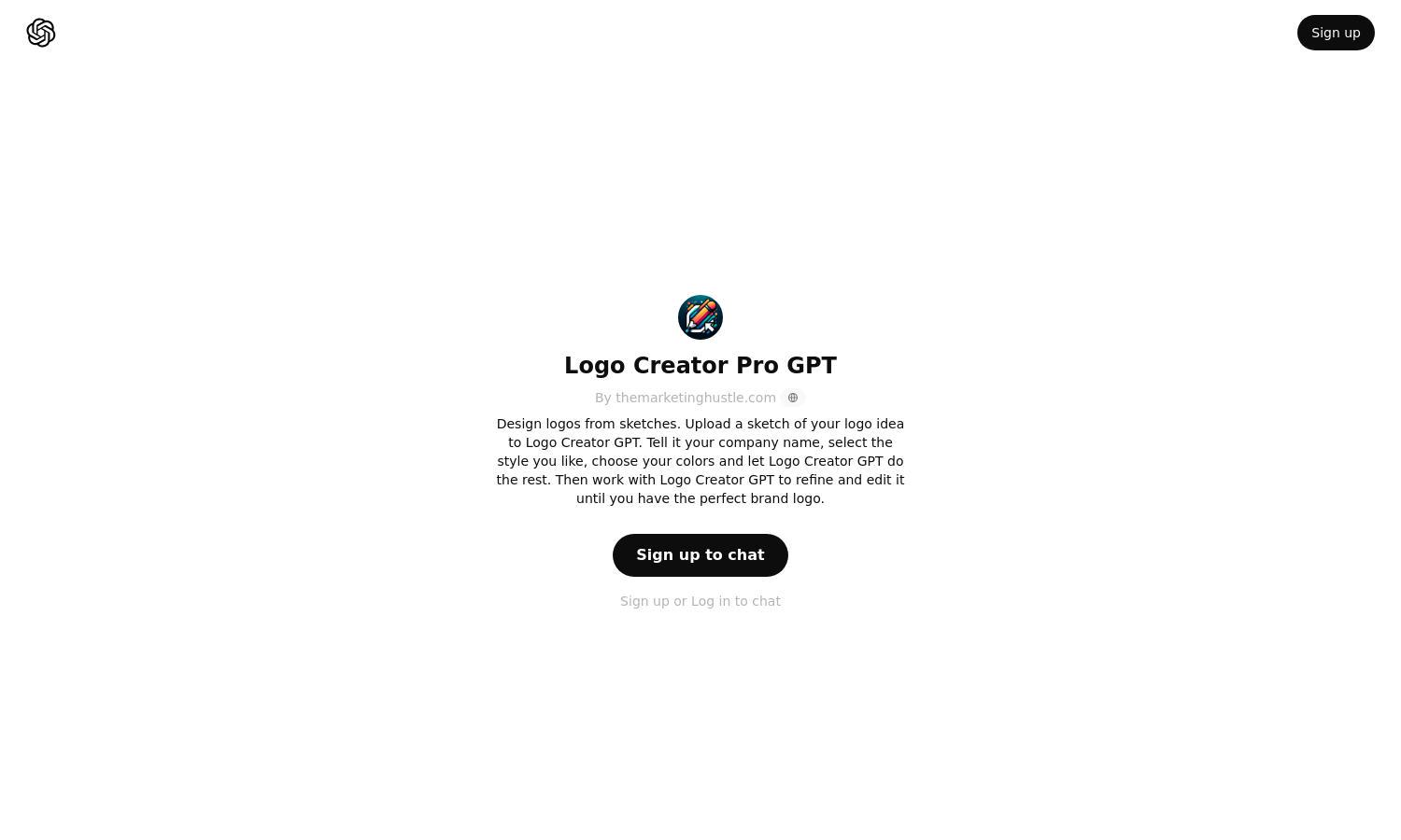 ChatGPT - Logo Creator Pro GPT Website