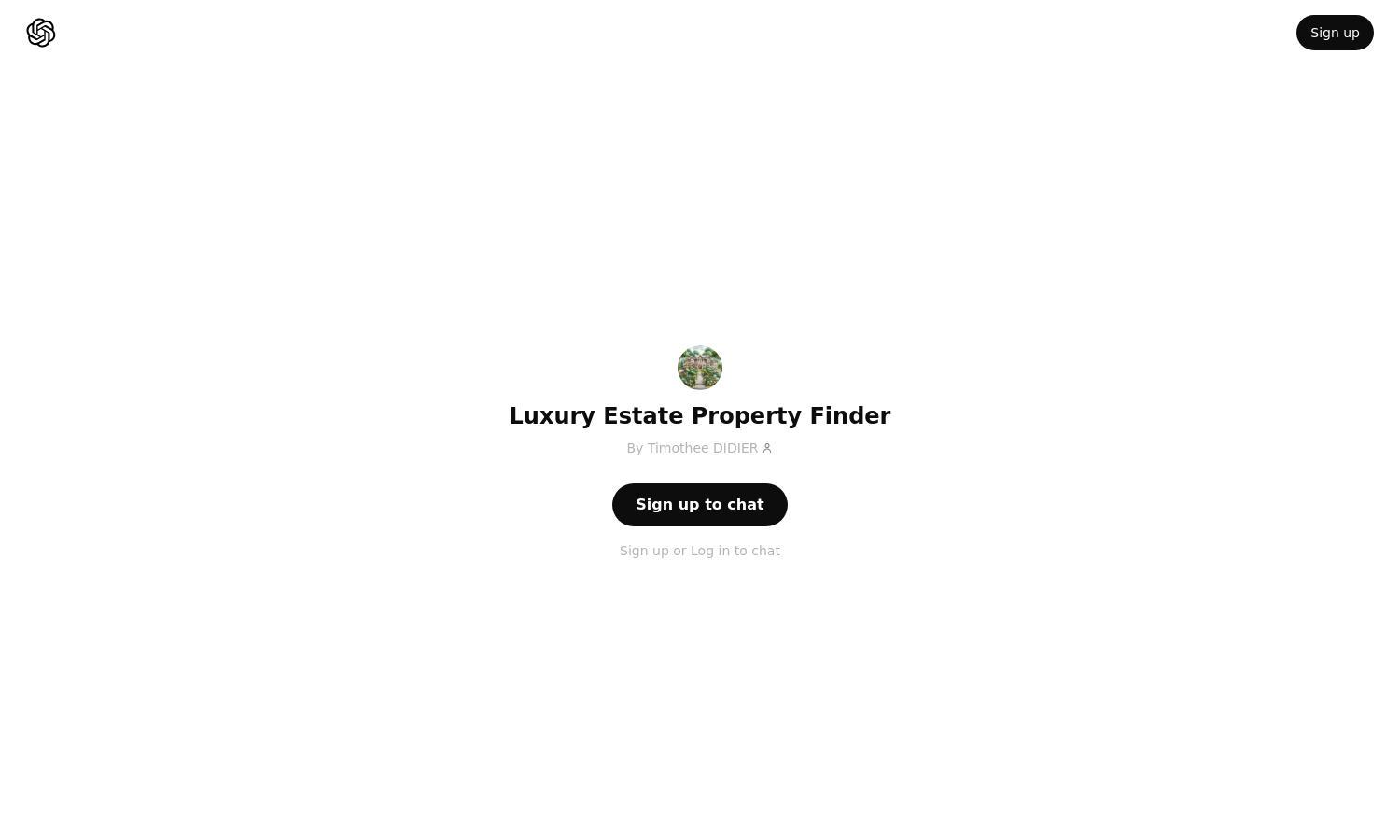 ChatGPT - Luxury Estate Property Finder Website