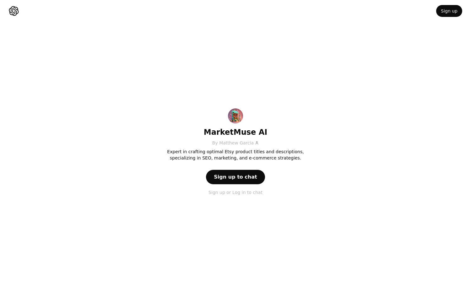 ChatGPT - MarketMuse AI Website