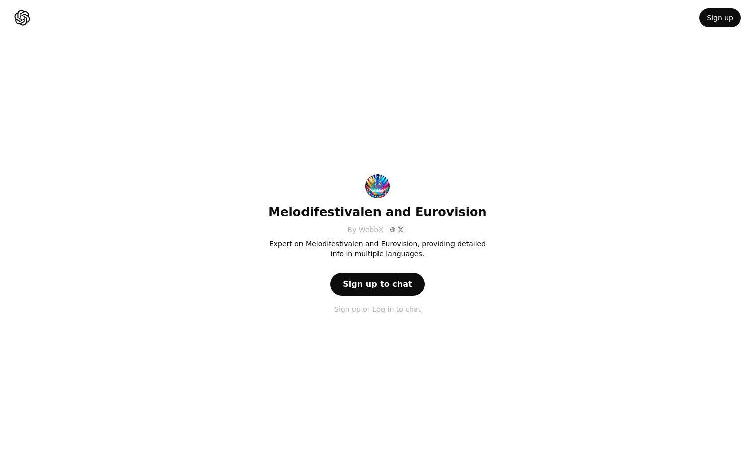 ChatGPT - Melodifestivalen and Eurovision Website