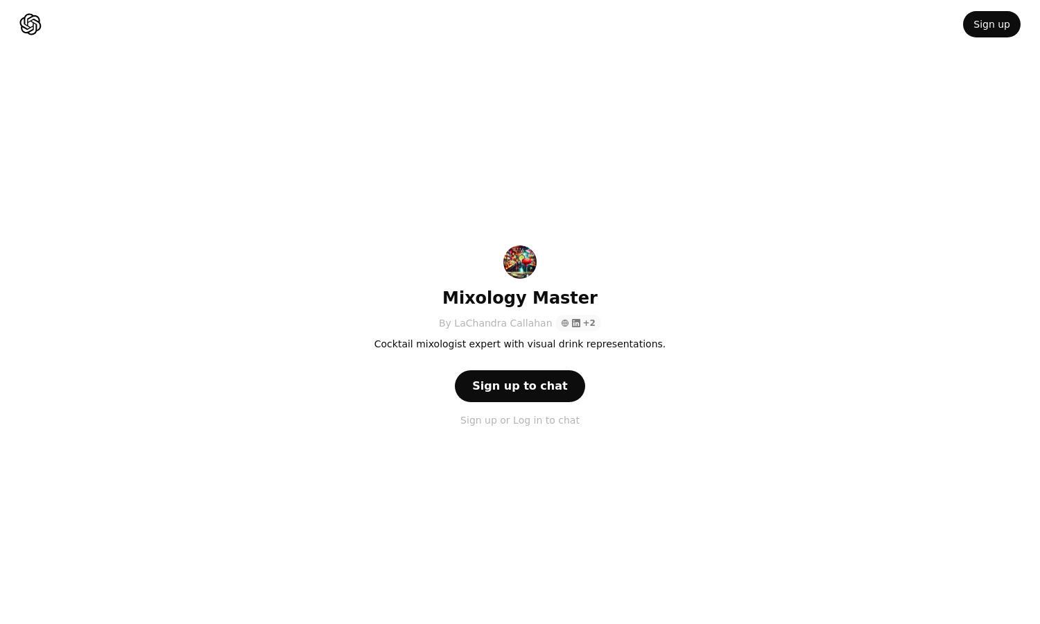 ChatGPT - Mixology Master Website