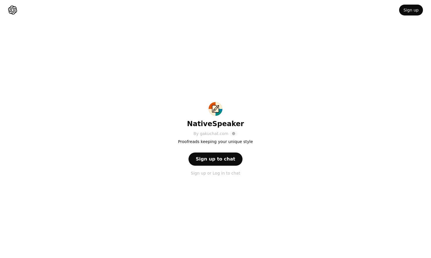 ChatGPT - NativeSpeaker Website