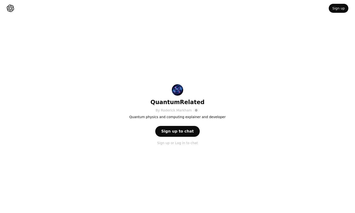 ChatGPT - QuantumRelated Website