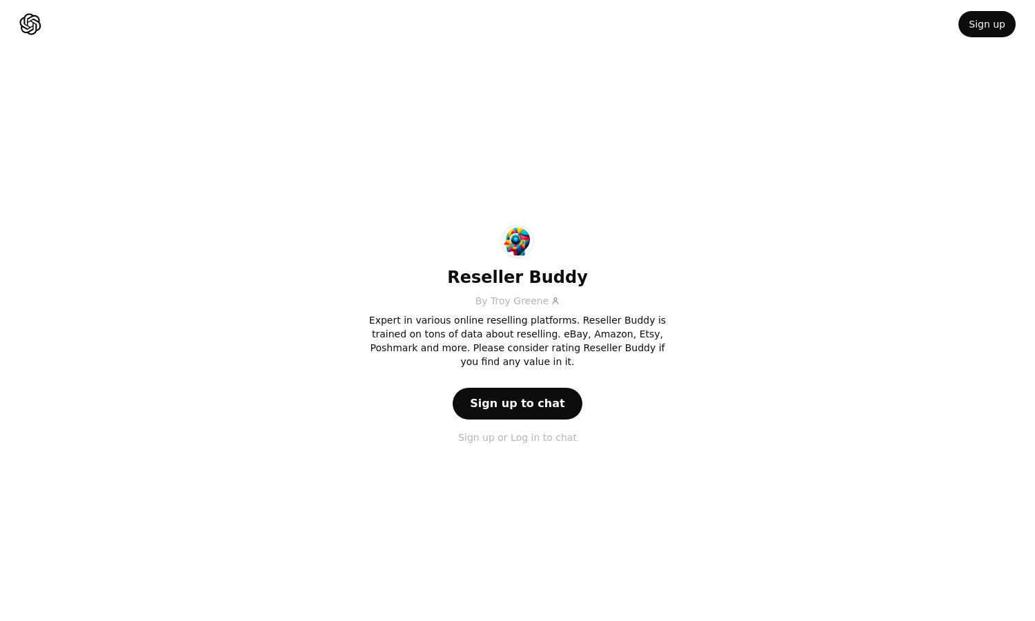 ChatGPT - Reseller Buddy Website