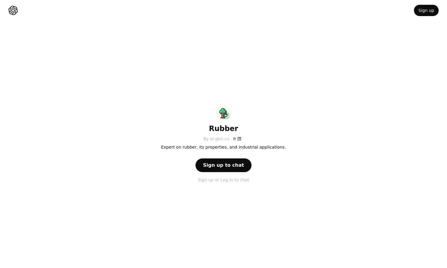 ChatGPT - Rubber Website