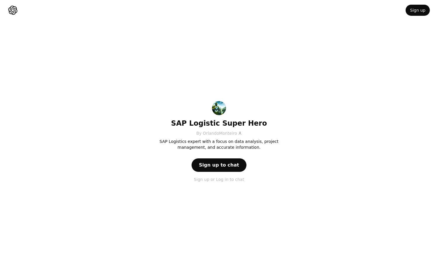 ChatGPT - SAP Logistic Super Hero Website