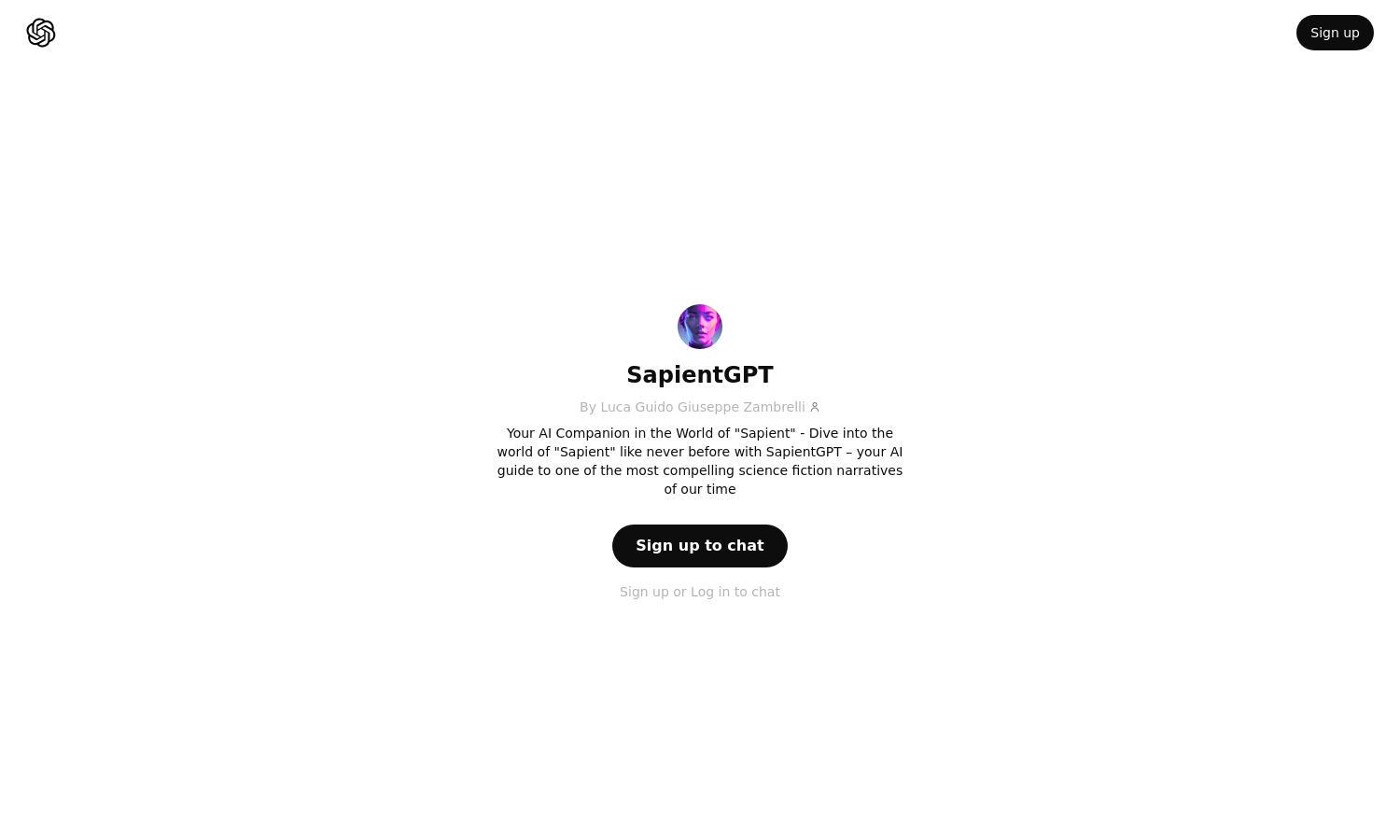 ChatGPT - SapientGPT Website