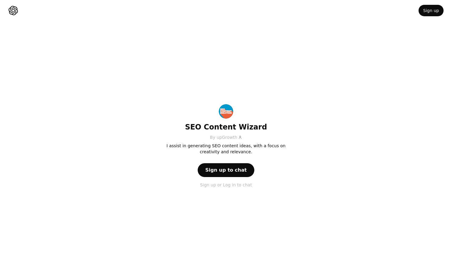 ChatGPT - SEO Content Wizard Website