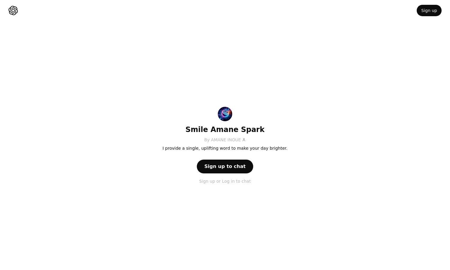 ChatGPT - Smile Amane Spark Website