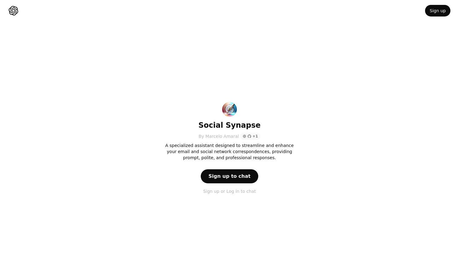 ChatGPT - Social Synapse Website