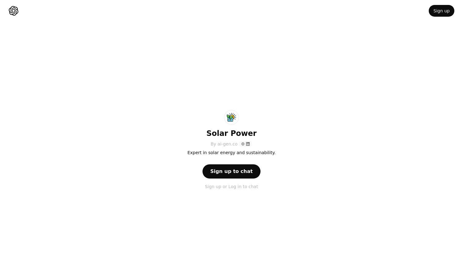 ChatGPT - Solar Power Website