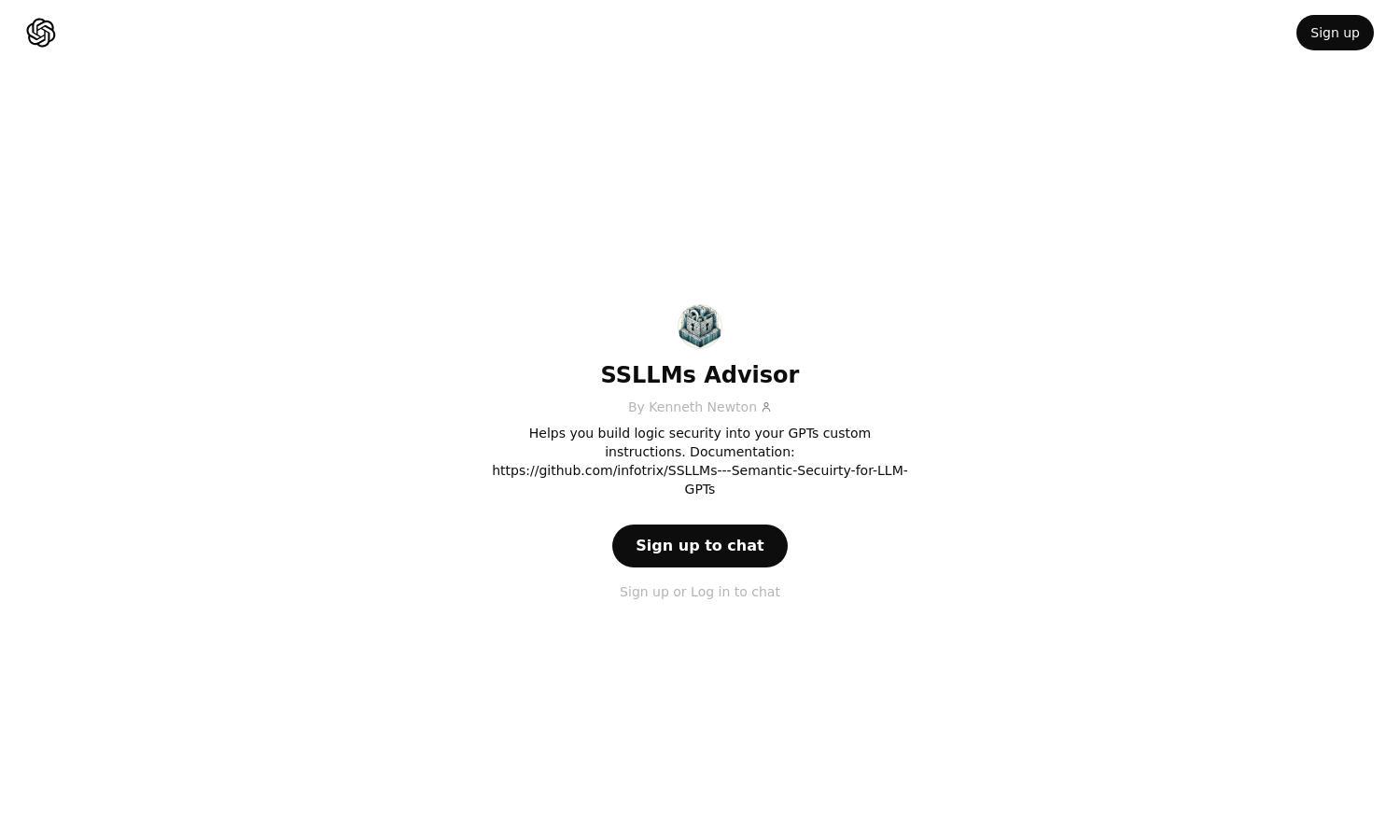 ChatGPT - SSLLMs Advisor Website