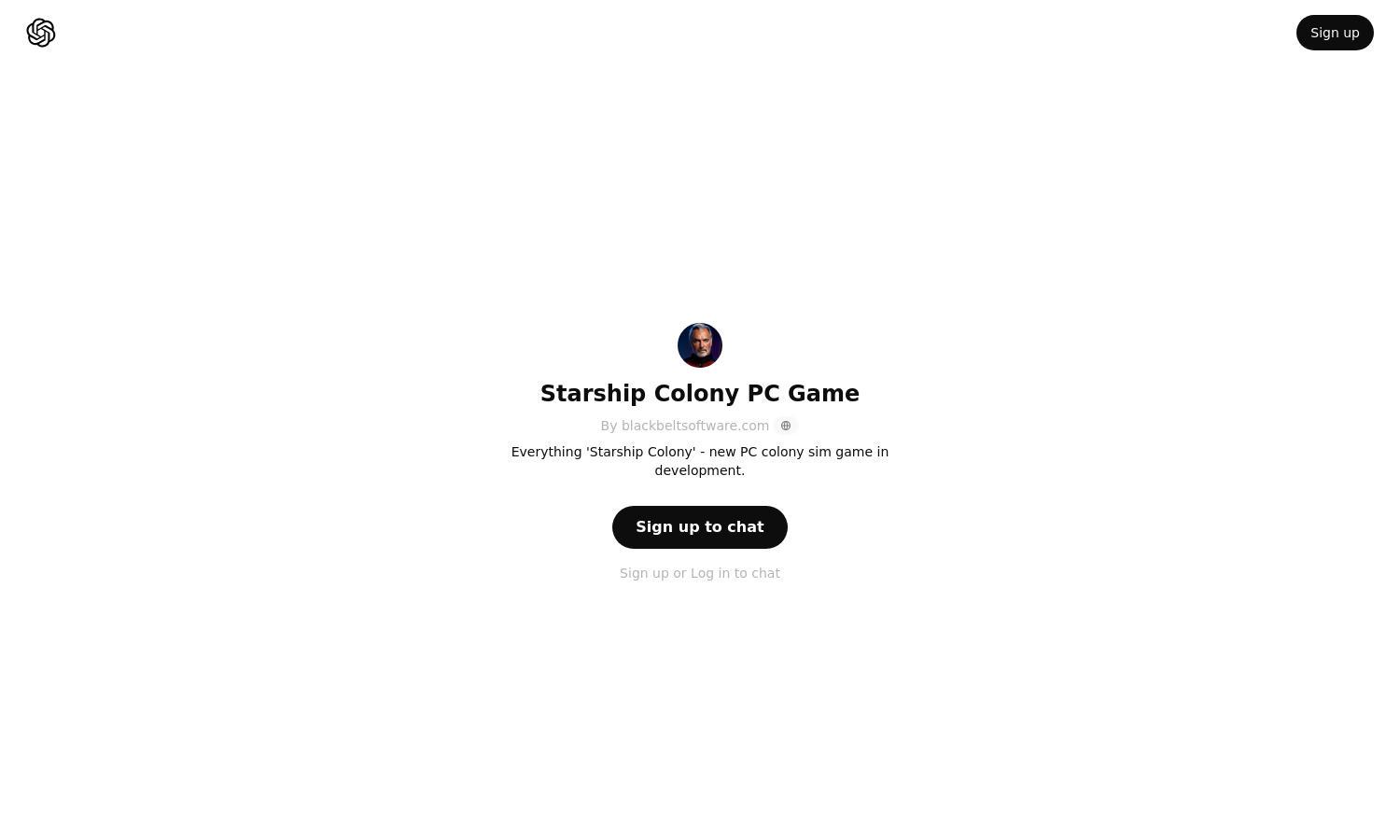 ChatGPT - Starship Colony PC Game Website