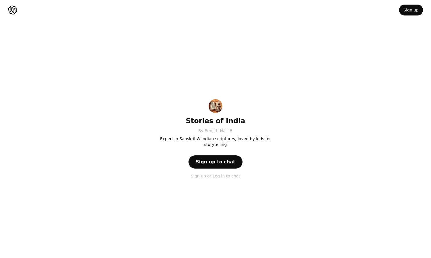 ChatGPT - Stories of India Website