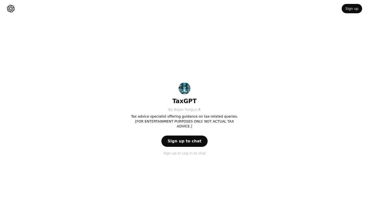 ChatGPT - TaxGPT Website