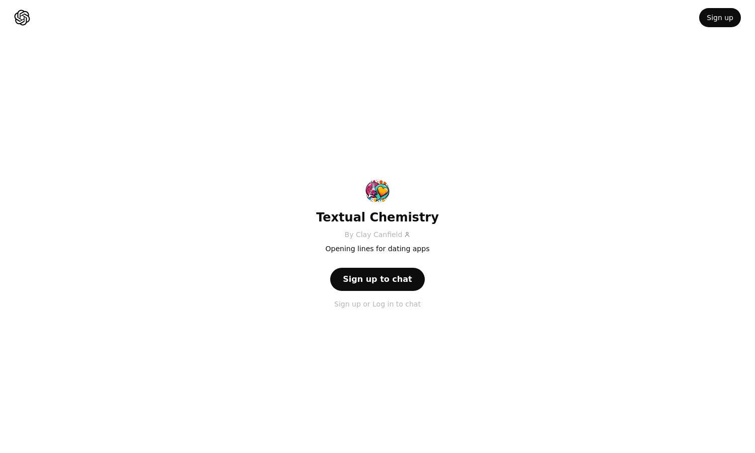 ChatGPT - Textual Chemistry Website