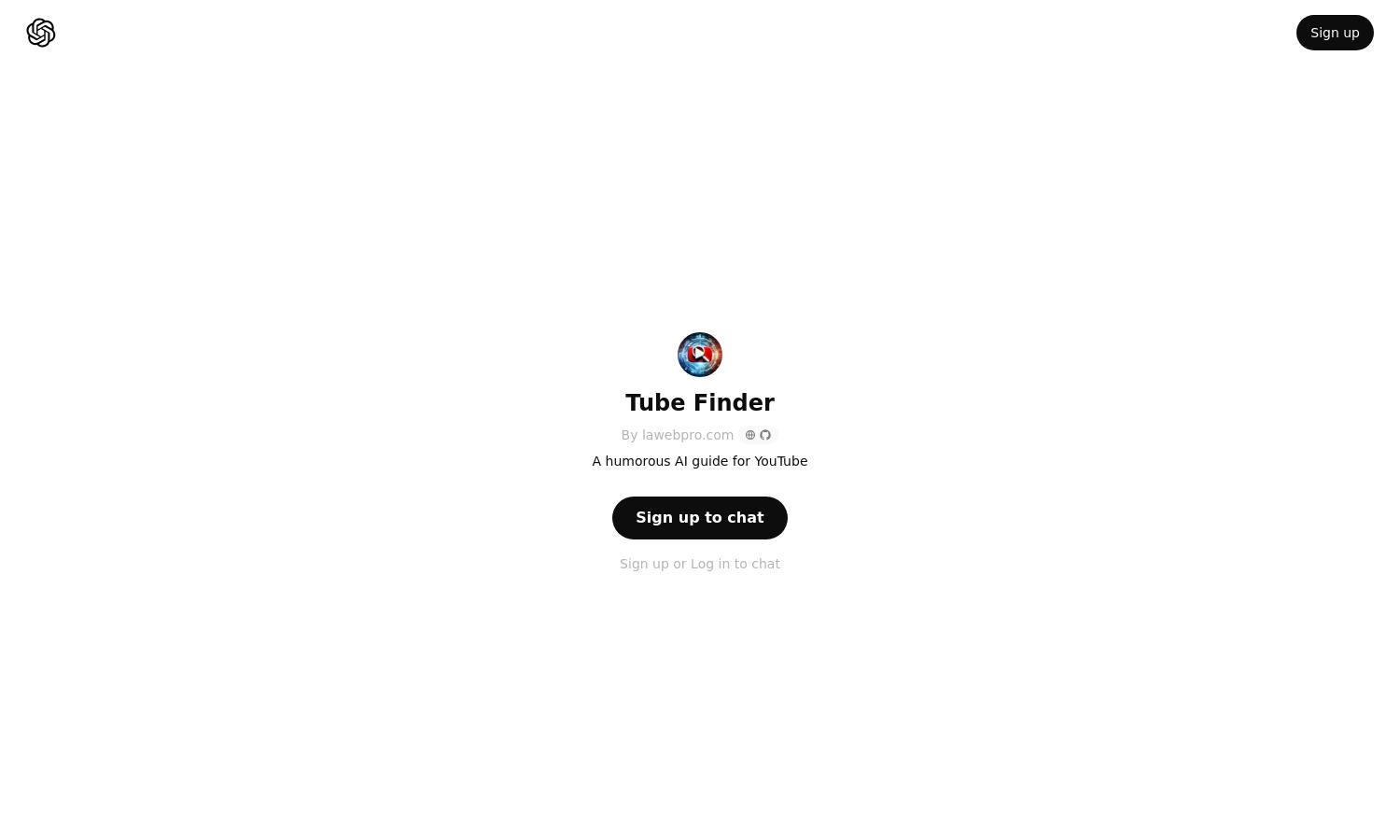 ChatGPT - Tube Finder Website